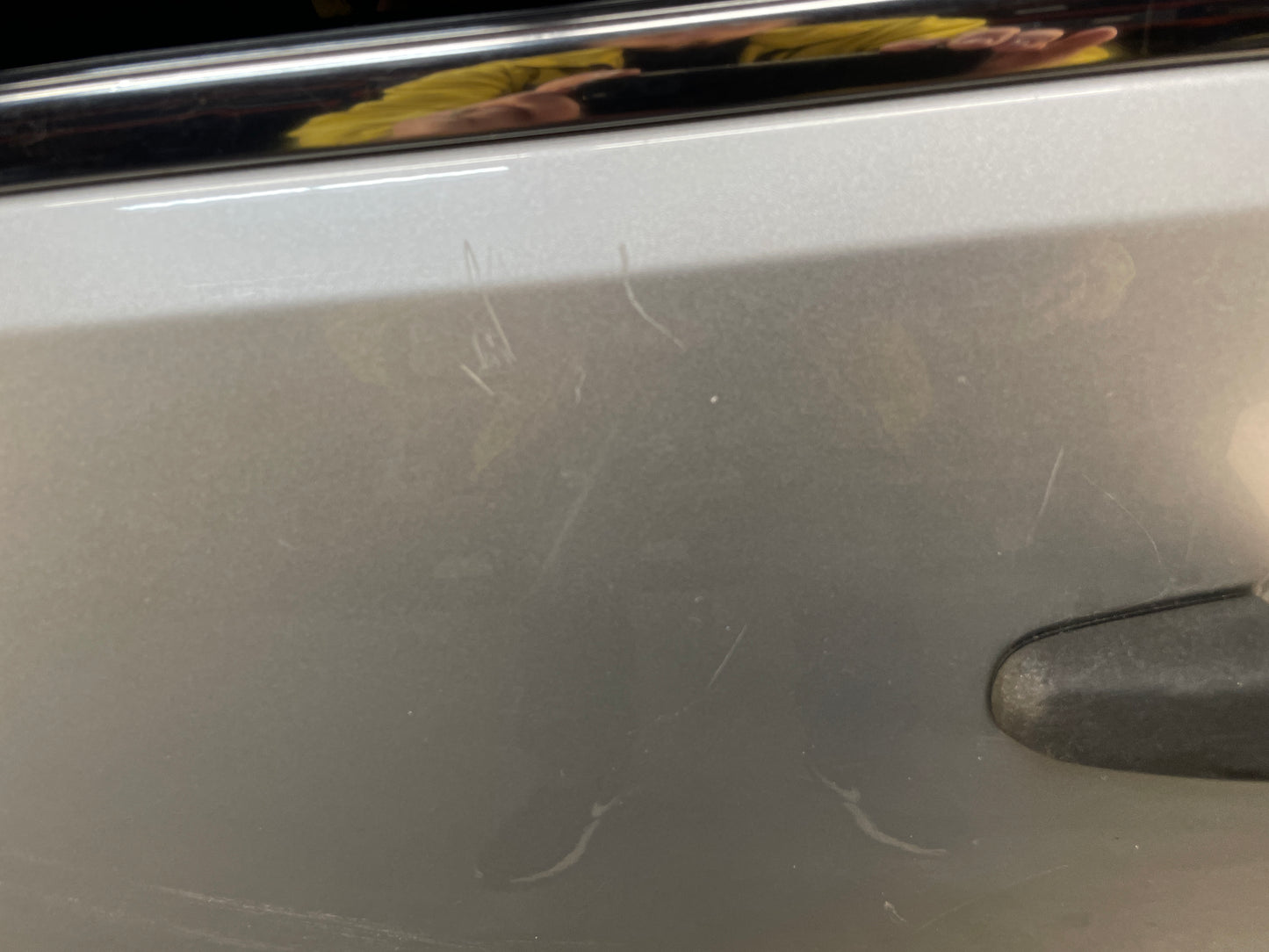 2013 Chevy Caprice PPV LH Driver Front Exterior Door Silver OEM - Day's Parts Yard