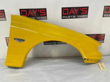 2005 Pontiac GTO RH Passenger Front Fender Yellow OEM
