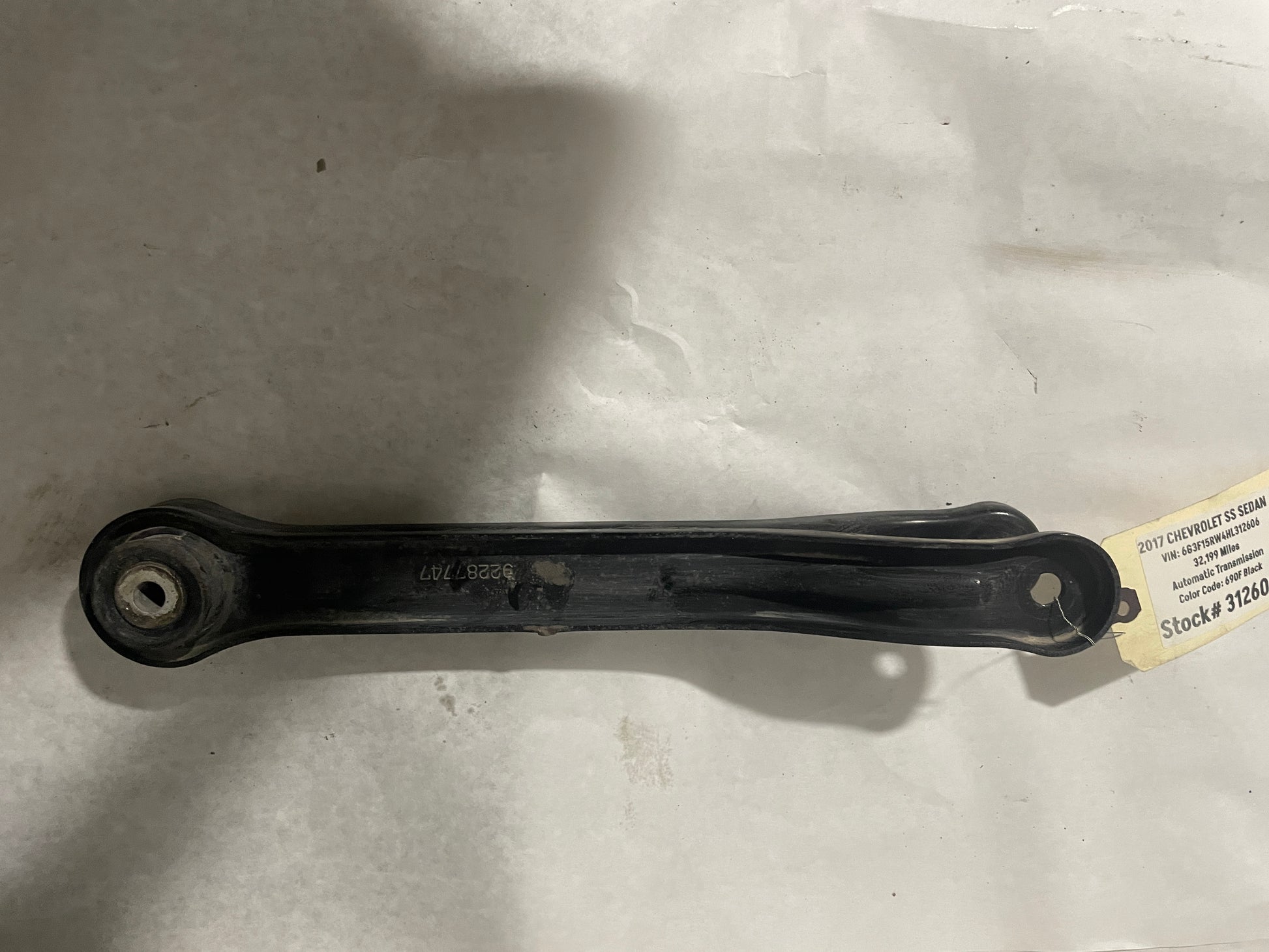 2017 Chevy SS Sedan LH Driver Rear Trailing Drag Control Arm OEM - Day's Parts Yard