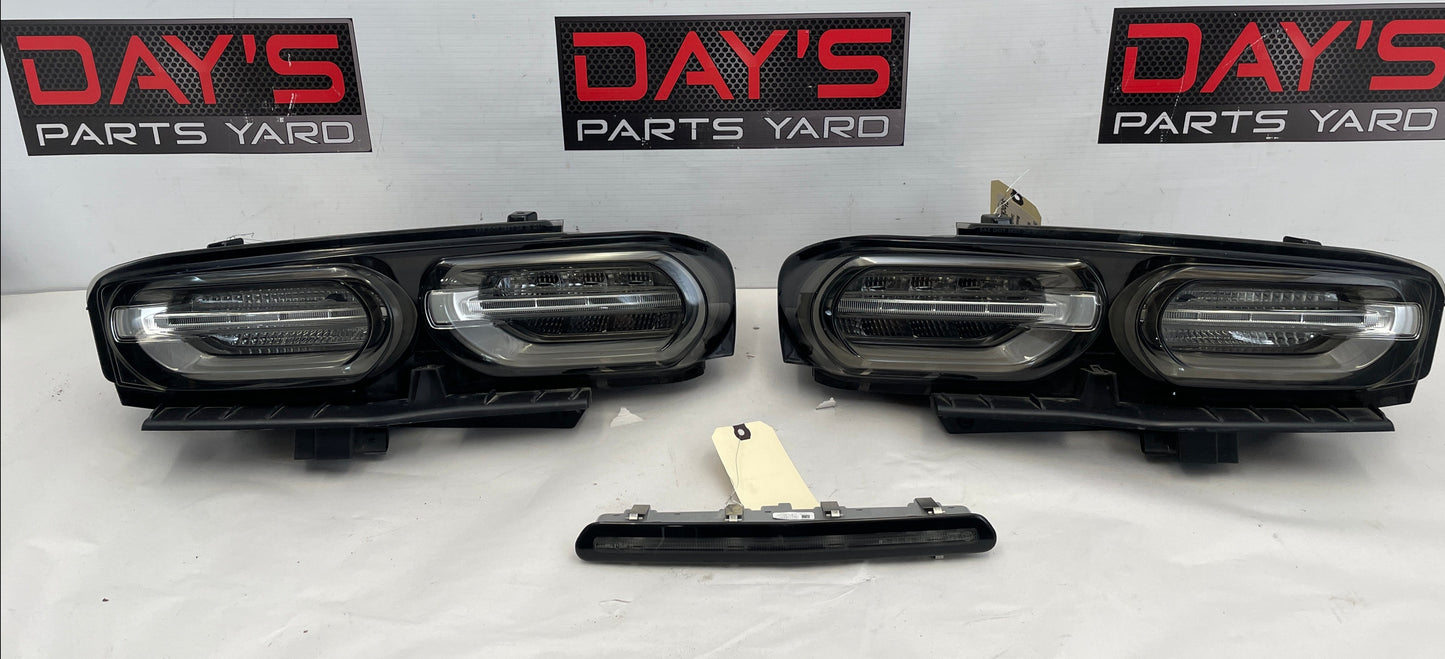 2019 Chevy Camaro SS Smoked Tail Light RH & LH w/ 3rd Brake Taillights OEM