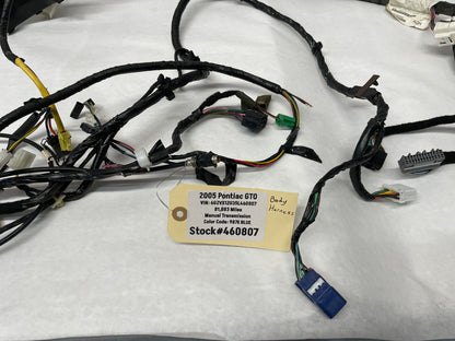 2005 Pontiac GTO Chassis Body Junction Wire Wiring Harness OEM