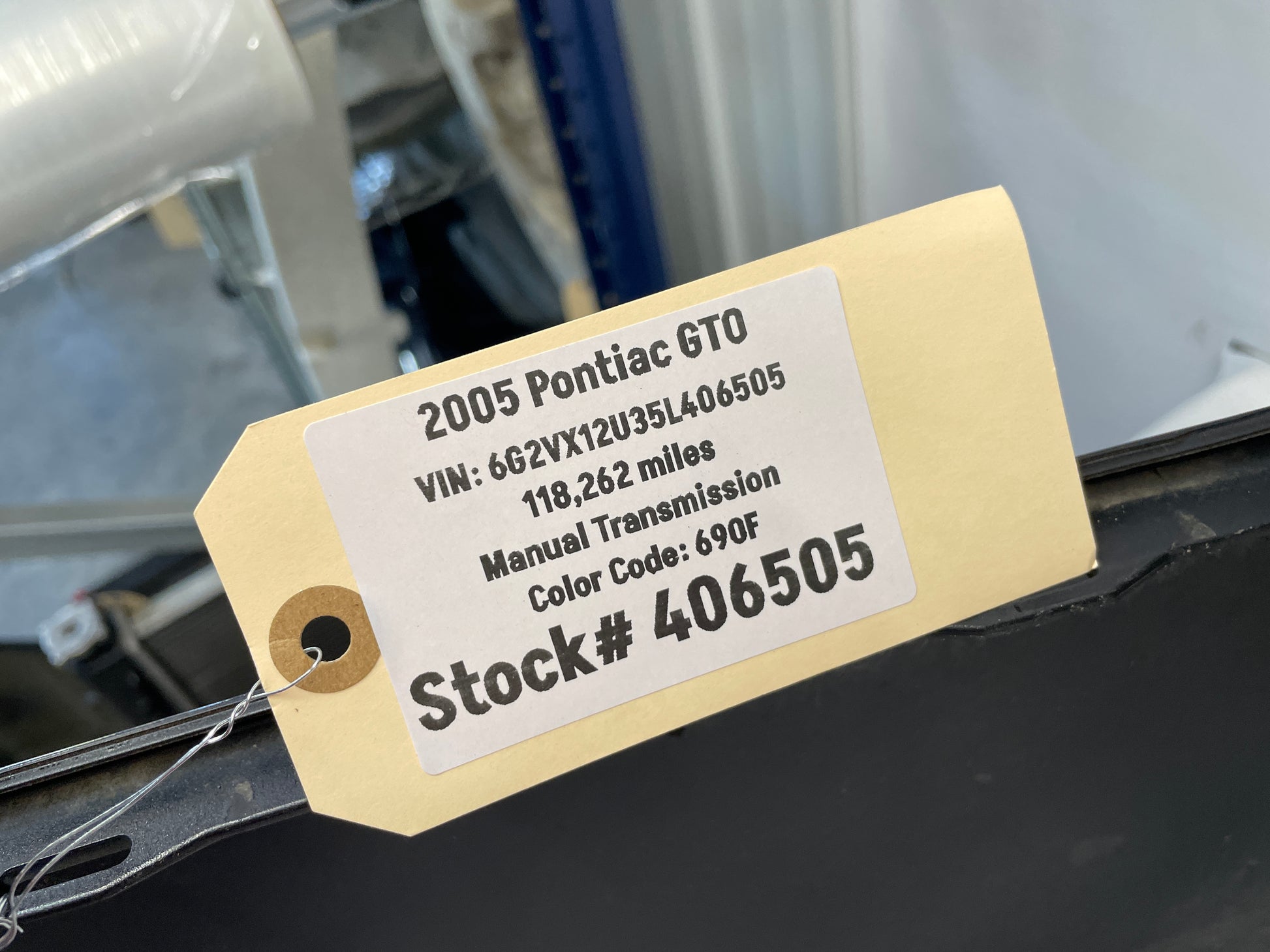 2005 Pontiac GTO Rear Bump Cover w/ Insert Valance Panel Black OEM - Day's Parts Yard