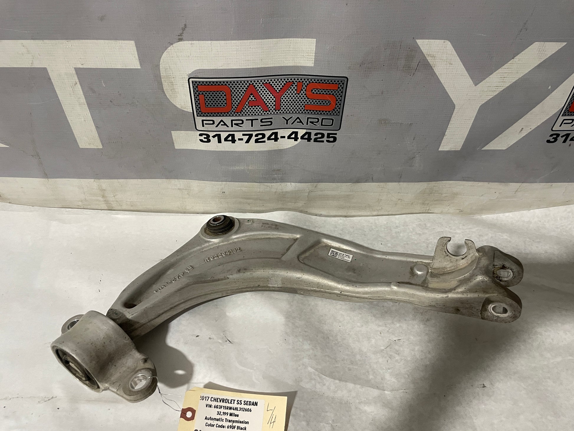 2017 Chevy SS Sedan Rear RH Passenger Upper Control Arm OEM - Day's Parts Yard