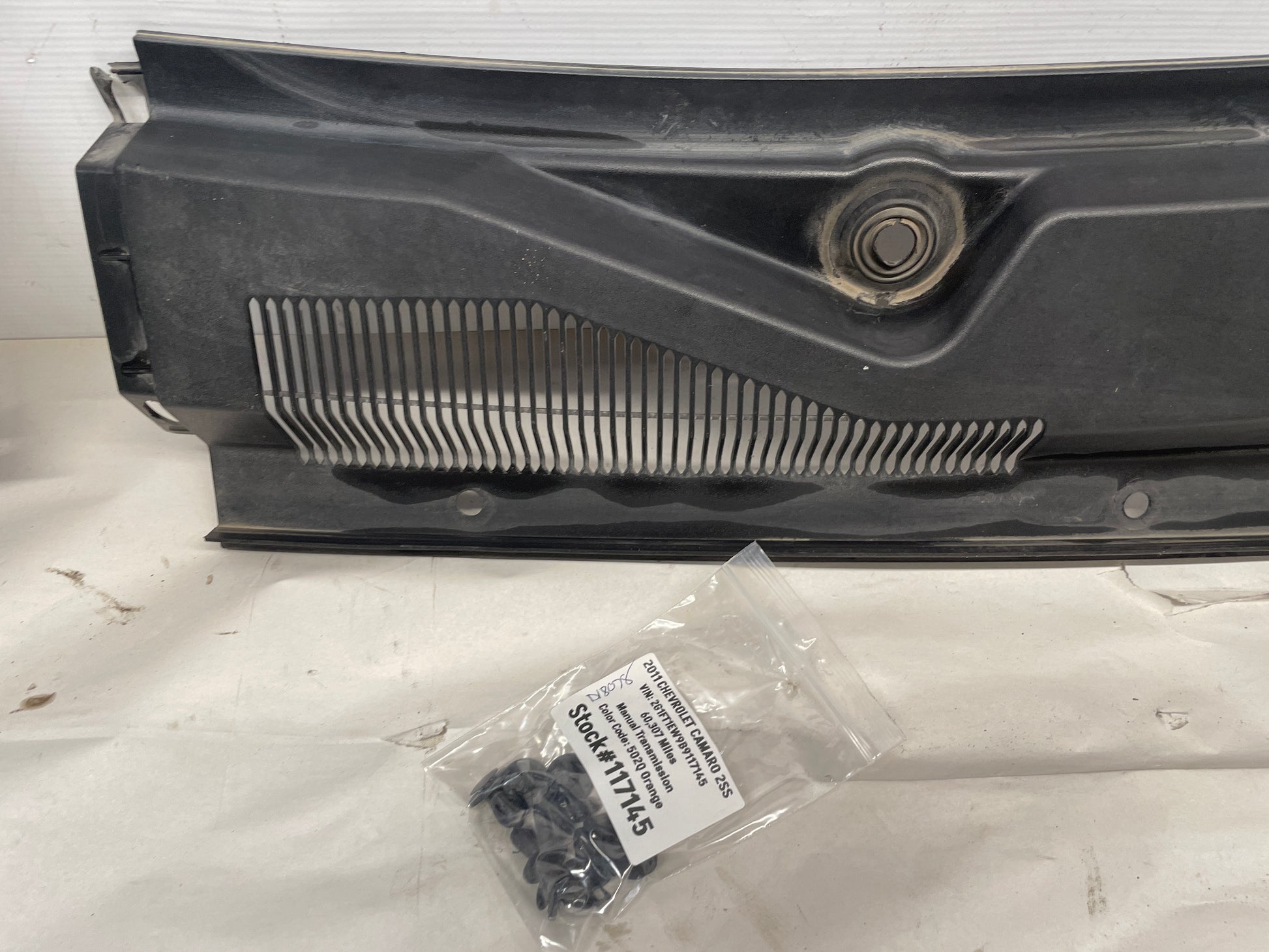 2011 Chevy Camaro SS Windshield Wiper Cowl OEM - Day's Parts Yard
