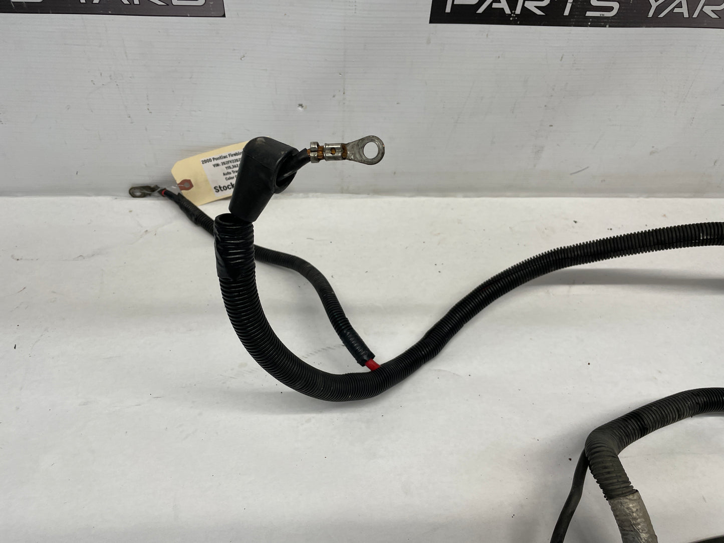 2000 Pontiac Firebird Formula Positive Negative Starter Battery Cables Wiring Harness OEM - Day's Parts Yard