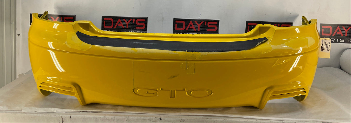 2005 Pontiac GTO SAP Rear Bumper Cover Sport Appearance Package OEM