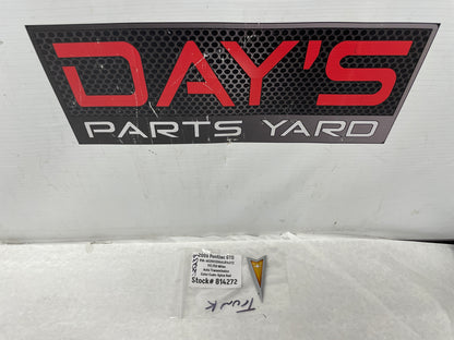 2006 Pontiac GTO Trunk Deck Lid Emblem Arrow Head OEM - Day's Parts Yard