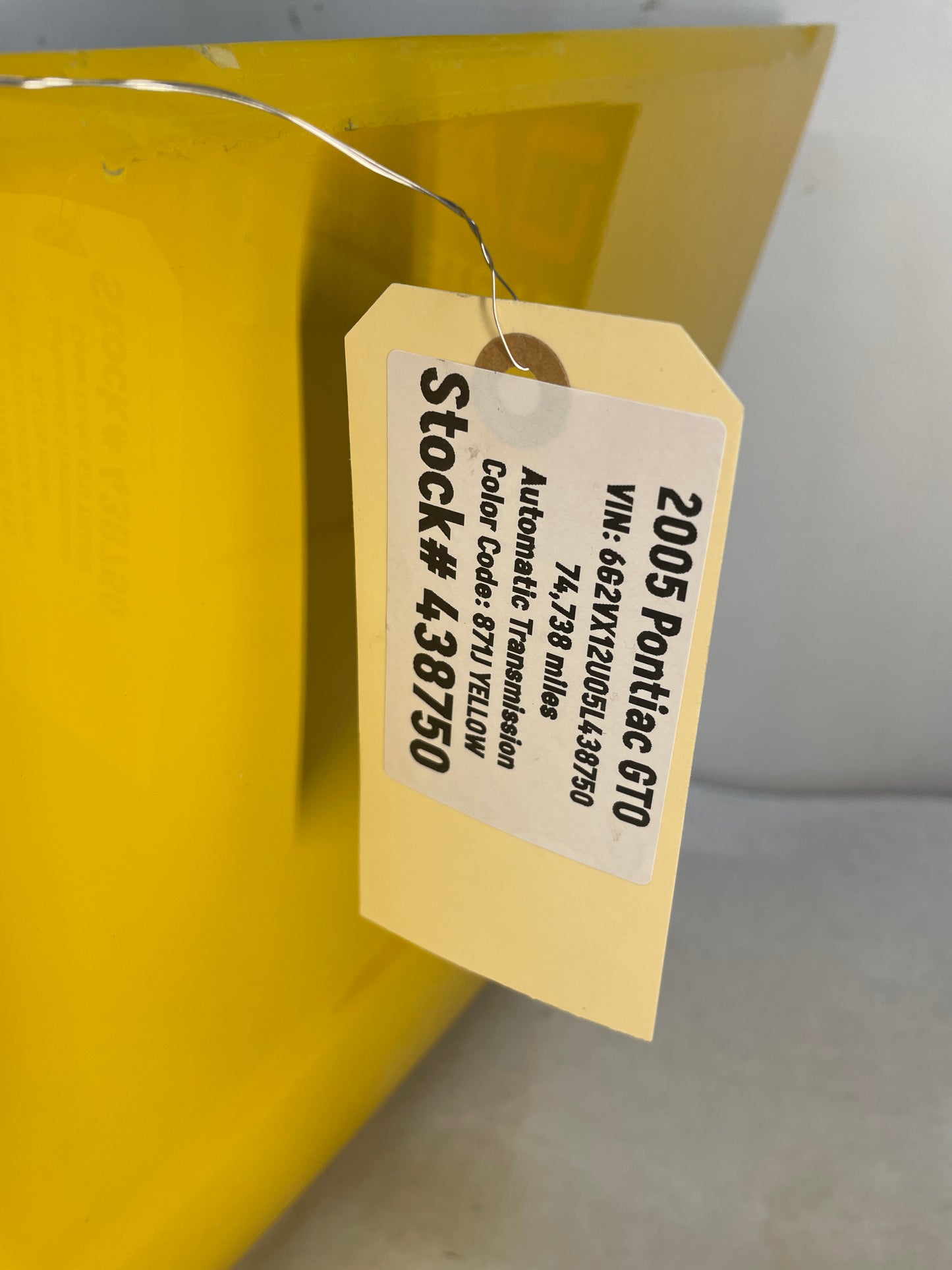 2005 Pontiac GTO SAP Rear Bumper Cover Sport Appearance Package OEM