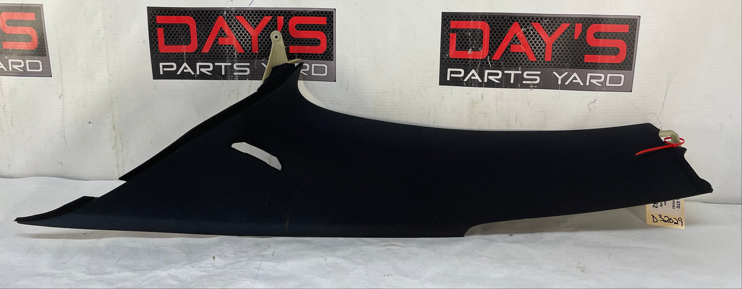 2004 Pontiac GTO RH Passenger Rear Interior Quarter C Pillar Seat Belt Cover Trim Panel OEM - Day's Parts Yard
