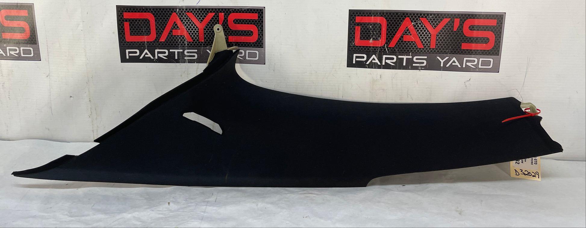 2004 Pontiac GTO RH Passenger Rear Interior Quarter C Pillar Seat Belt Cover Trim Panel OEM - Day's Parts Yard