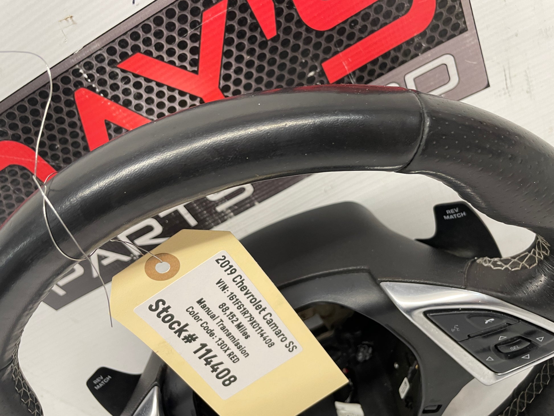 2019 Chevy Camaro SS Steering Wheel OEM - Day's Parts Yard