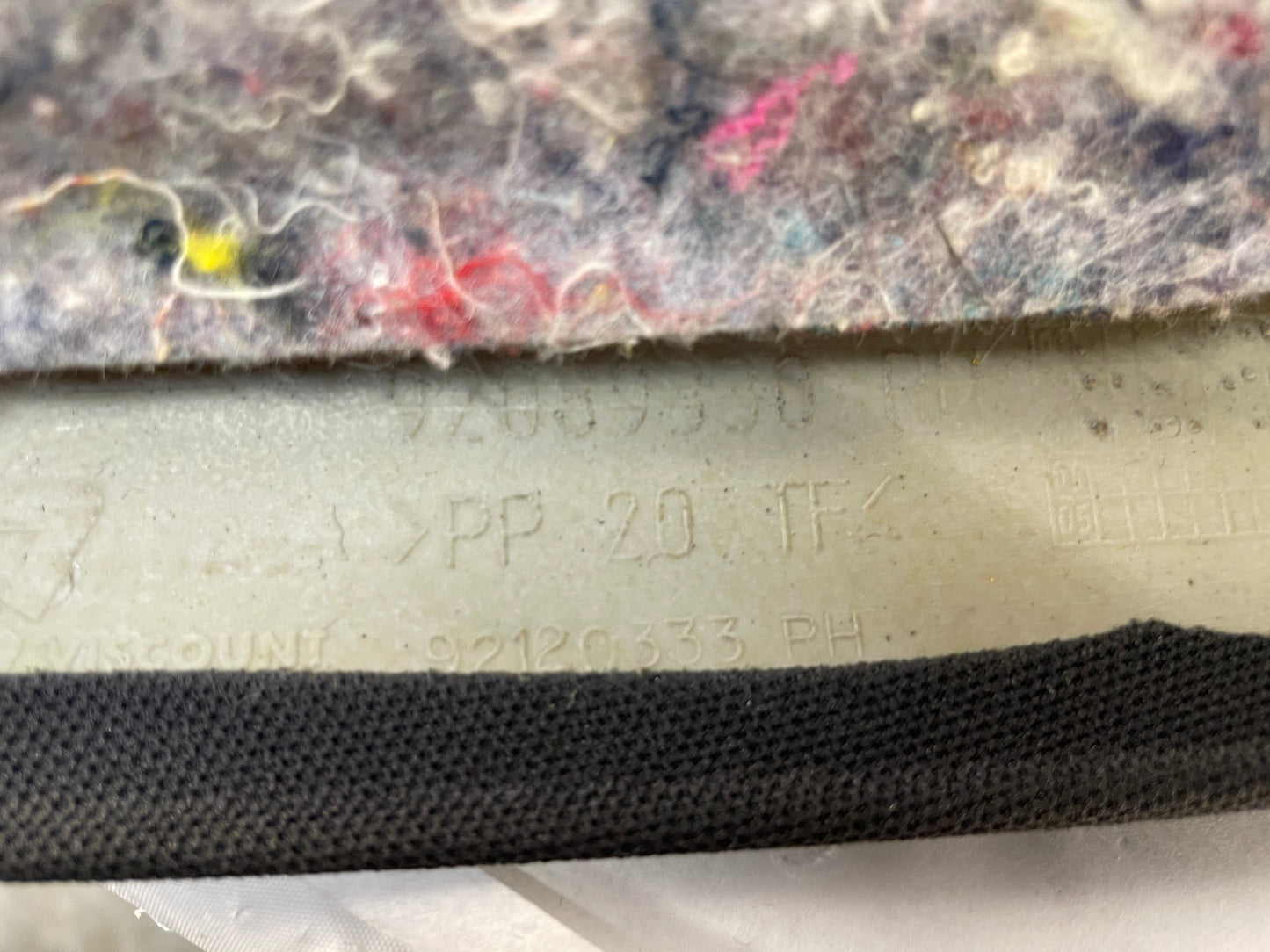 2004 Pontiac GTO RH Passenger Rear Interior Quarter C Pillar Seat Belt Cover Trim Panel OEM - Day's Parts Yard