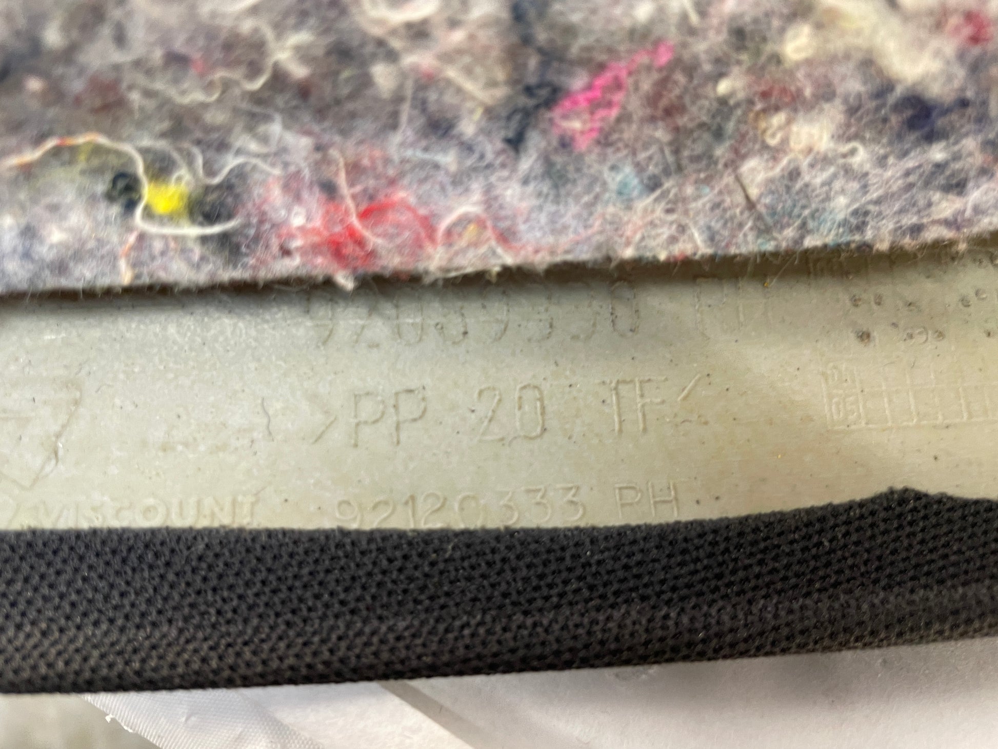 2004 Pontiac GTO RH Passenger Rear Interior Quarter C Pillar Seat Belt Cover Trim Panel OEM - Day's Parts Yard