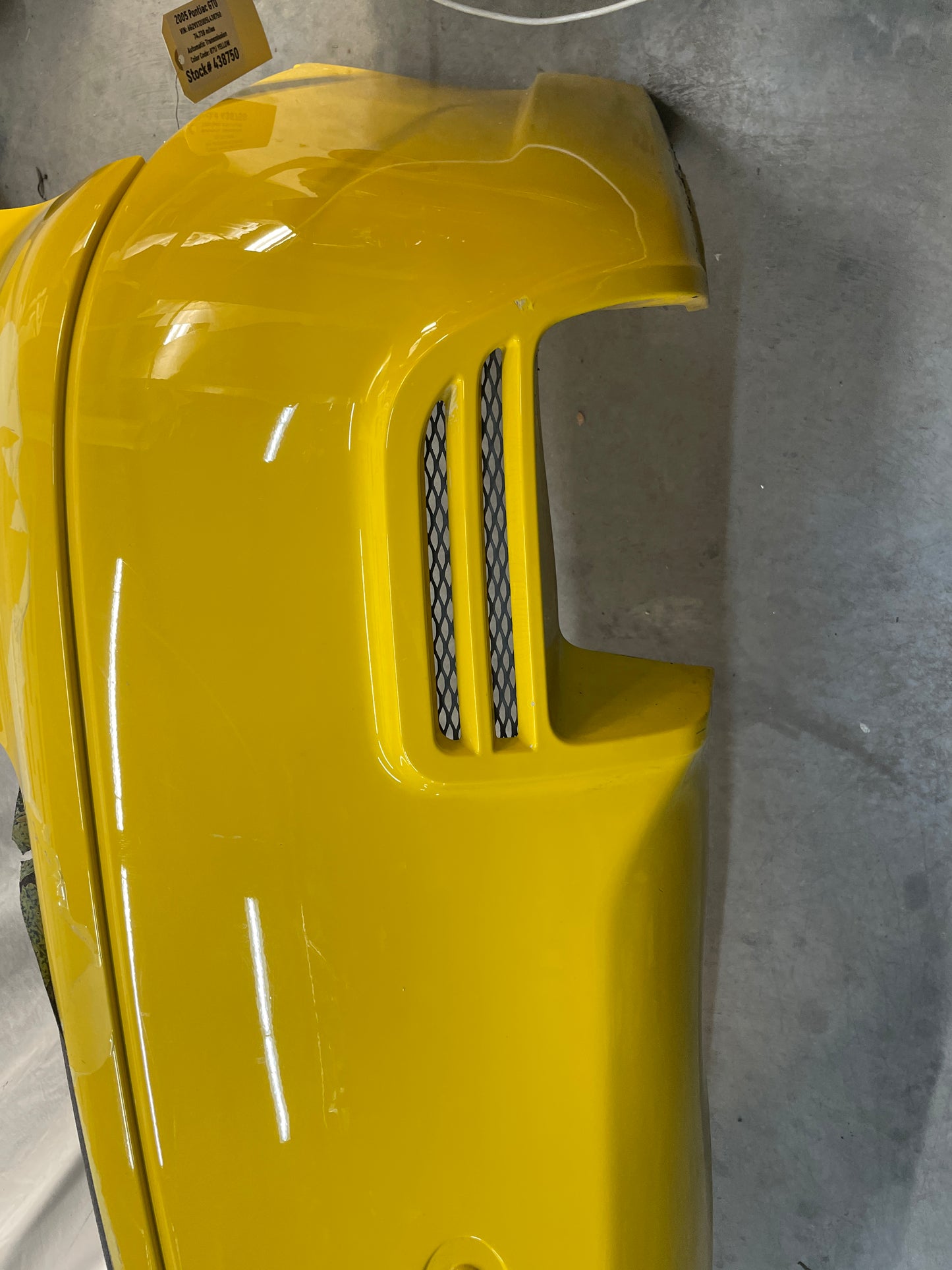 2005 Pontiac GTO SAP Rear Bumper Cover Sport Appearance Package OEM