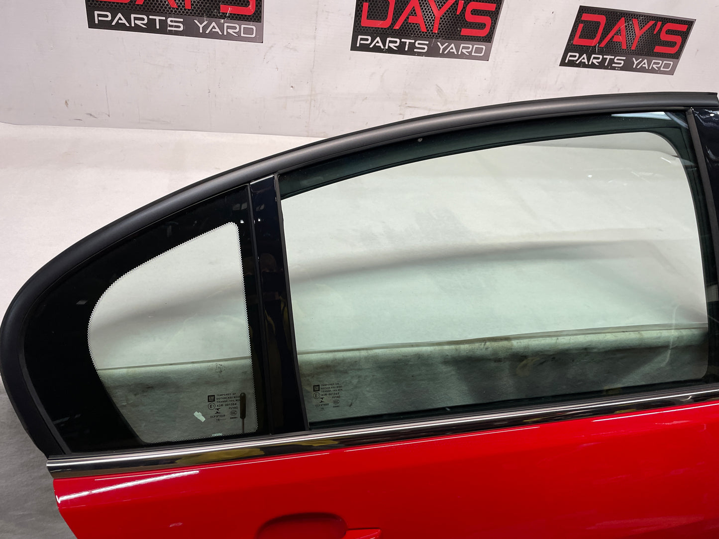 2017 Chevy SS Sedan RH Passenger Rear Exterior Door Red OEM