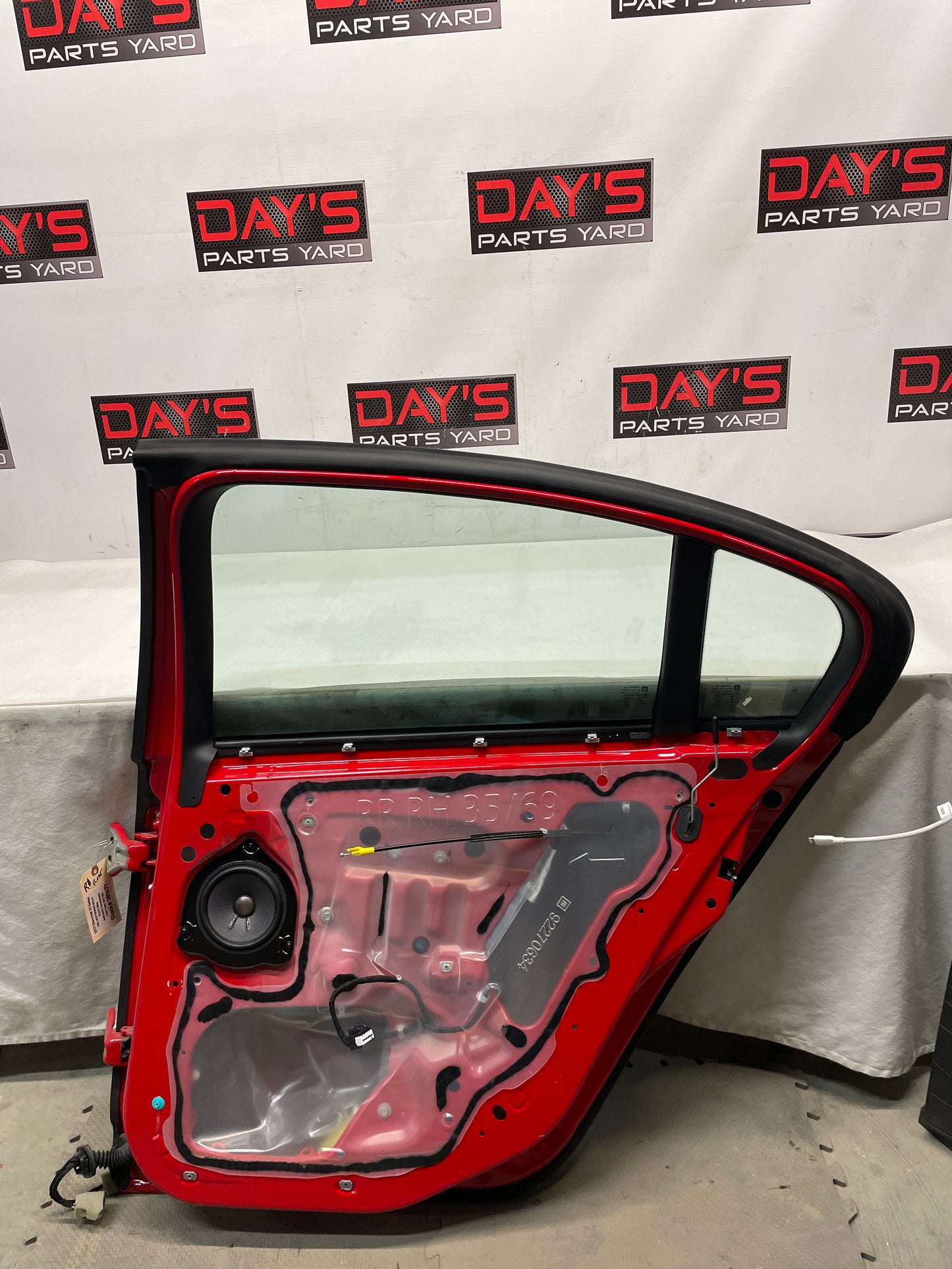 2017 Chevy SS Sedan RH Passenger Rear Exterior Door Red OEM