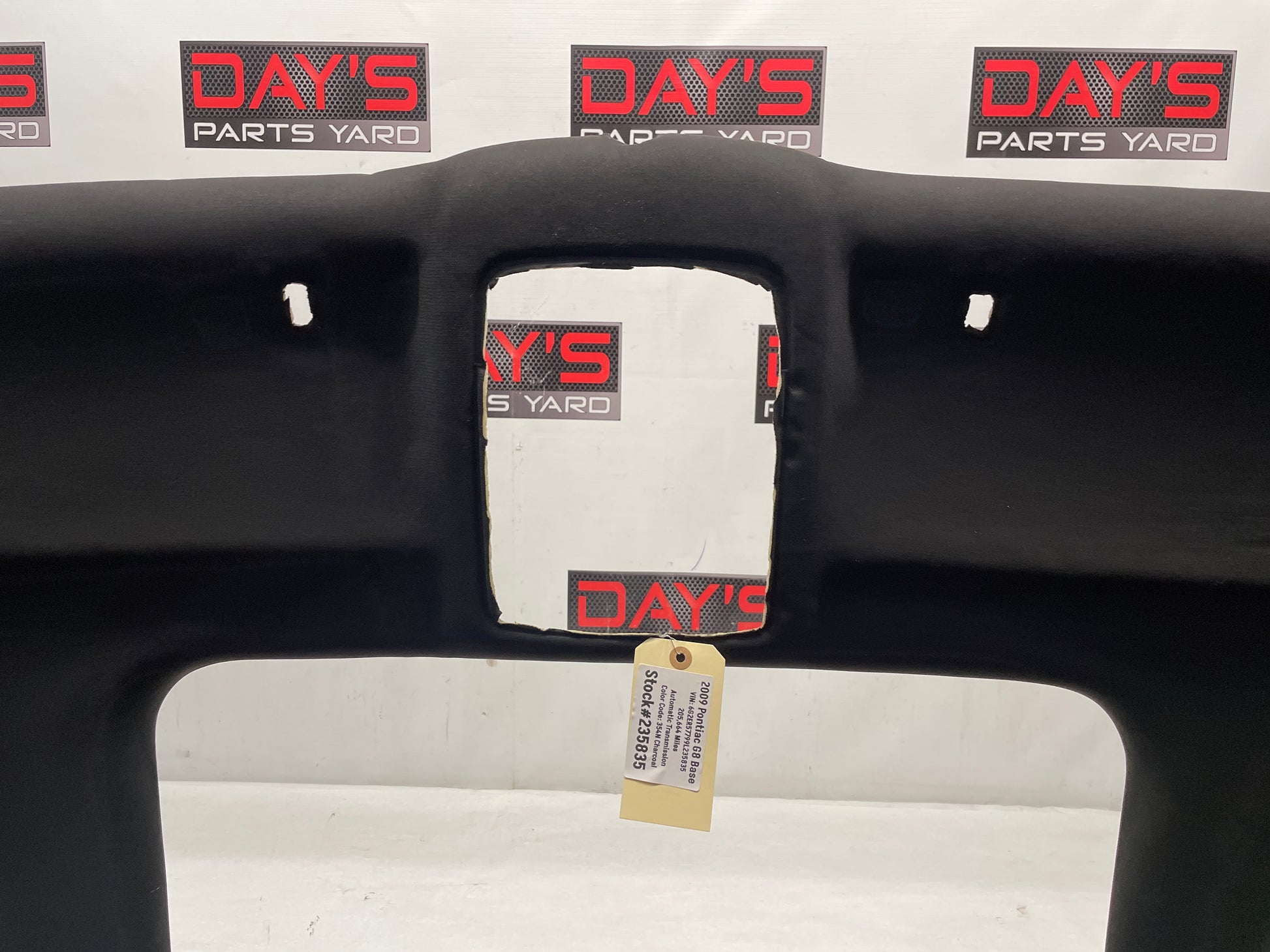 2009 Pontiac G8 Base Hardtop Hard Top Head Liner Ebony OEM - Day's Parts Yard
