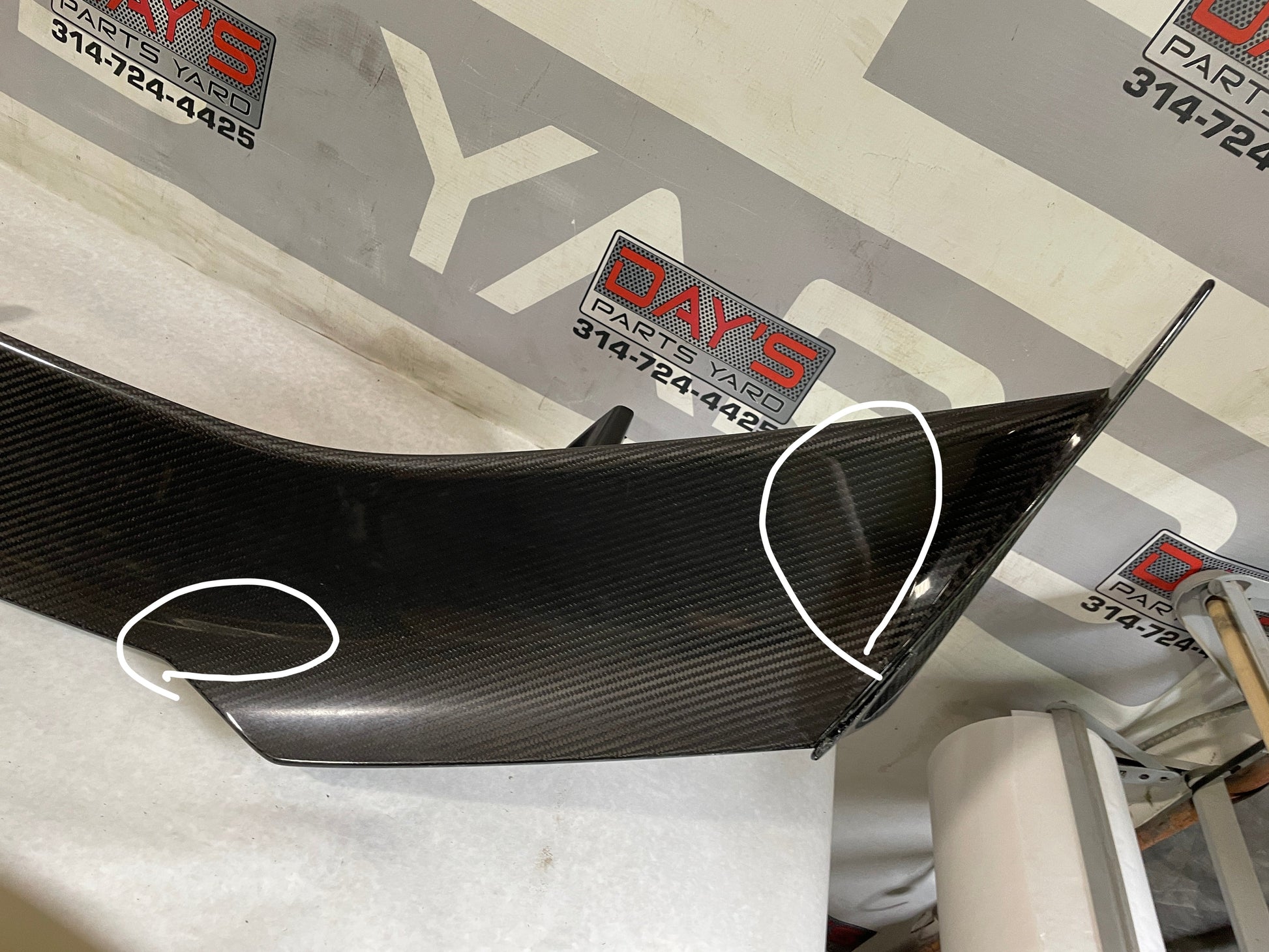 2018 Chevy Camaro ZL1 1LE Carbon Fiber Spoiler Wing OEM Damaged - Day's Parts Yard