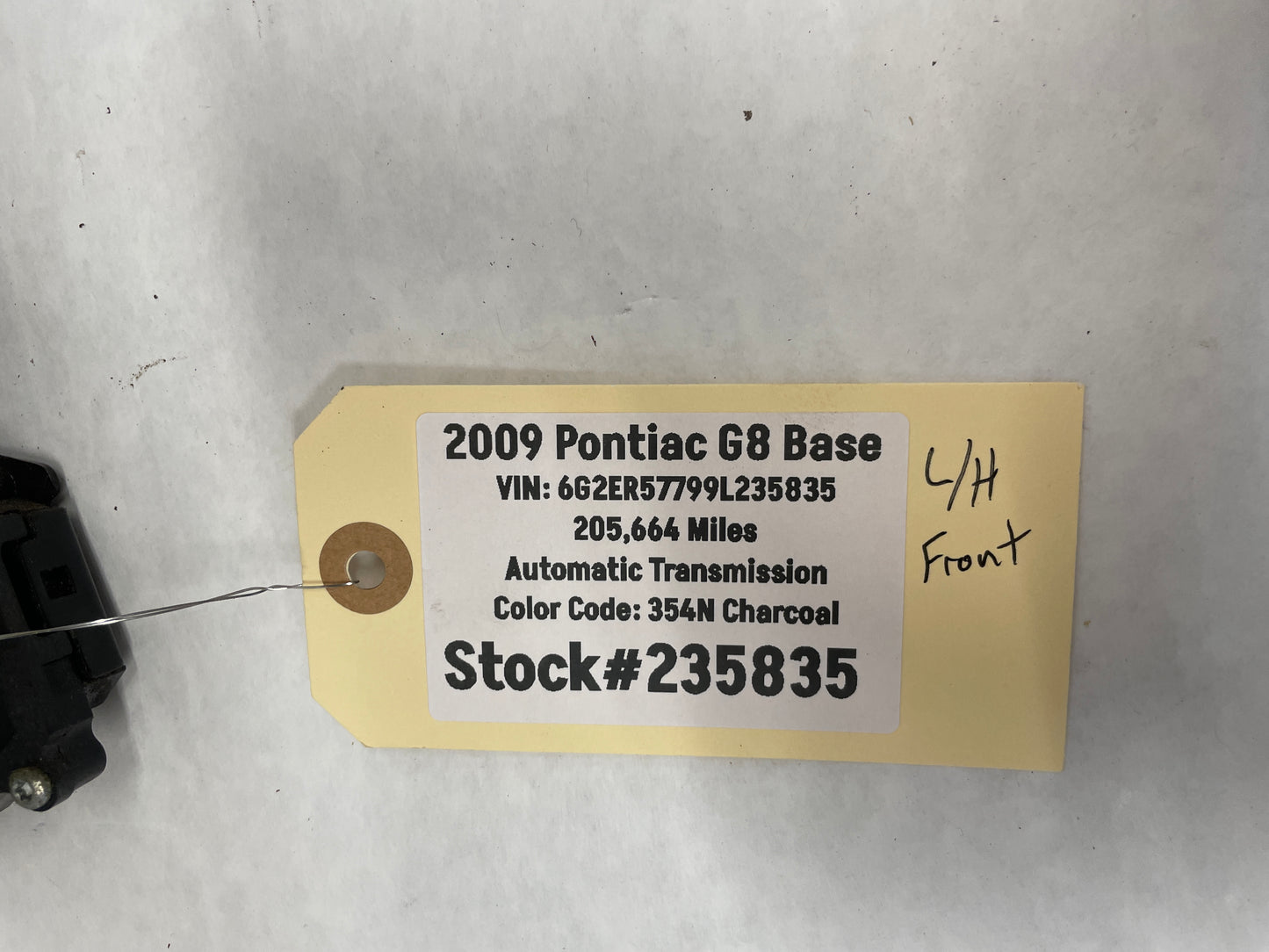 2009 Pontiac G8 LH Driver Front Door Lock Actuator OEM - Day's Parts Yard