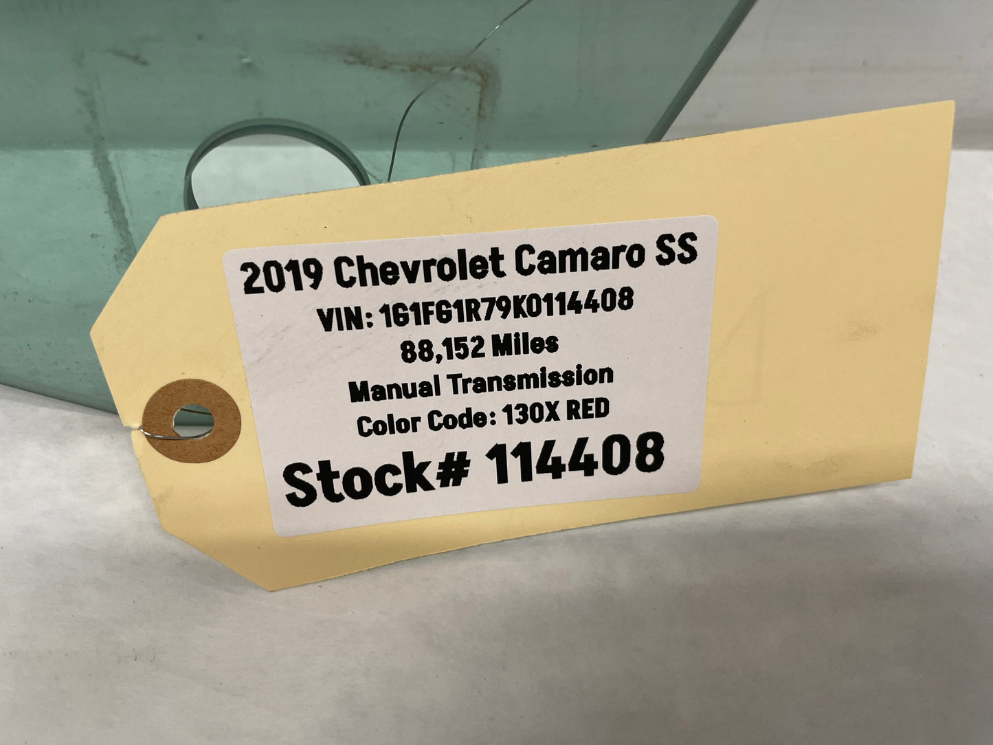 2019 Chevy Camaro SS LH Driver Front Door Window Glass OEM - Day's Parts Yard