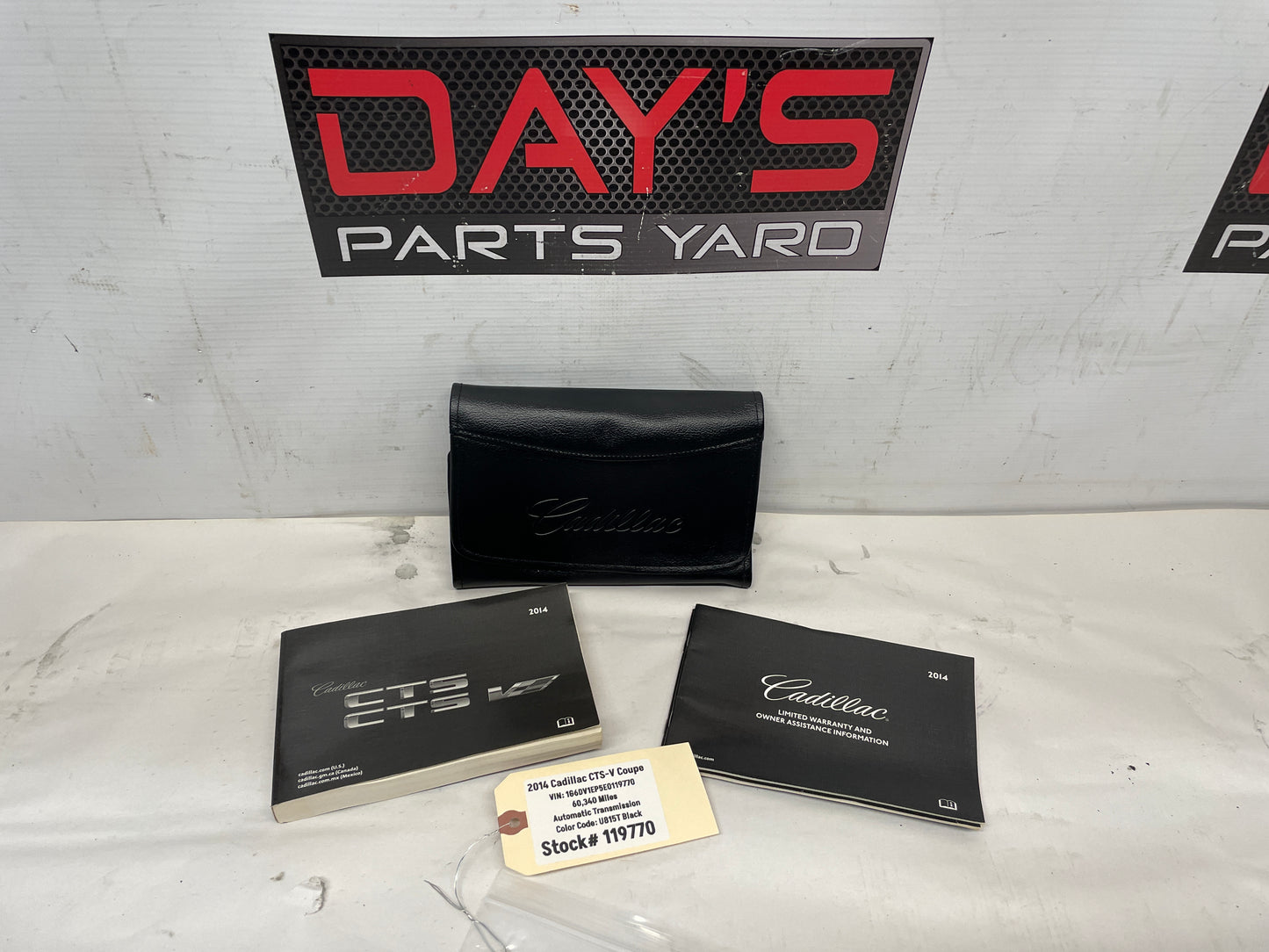 2014 Cadillac CTS-V Coupe Owners Manual Book Booklet OEM