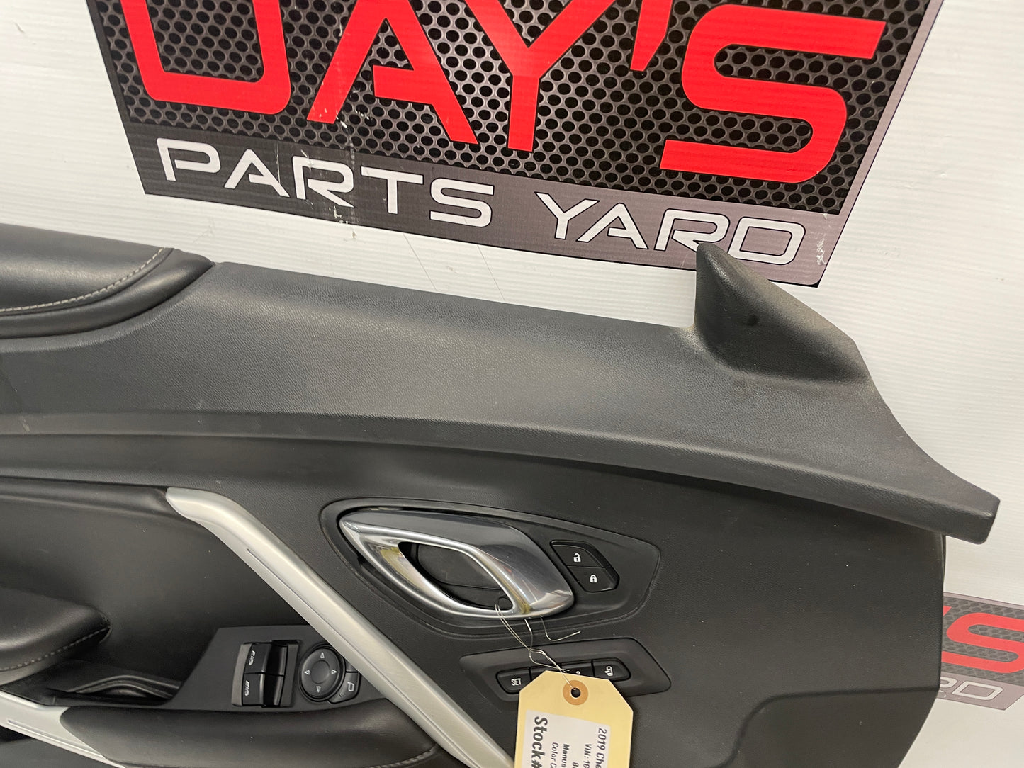 2019 Chevy Camaro SS LH Driver Front Interior Door Panel OEM - Day's Parts Yard