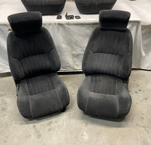 2000 Pontiac Firebird Trans Am Formula Seats Fronts and Rears Ebony Black Cloth OEM