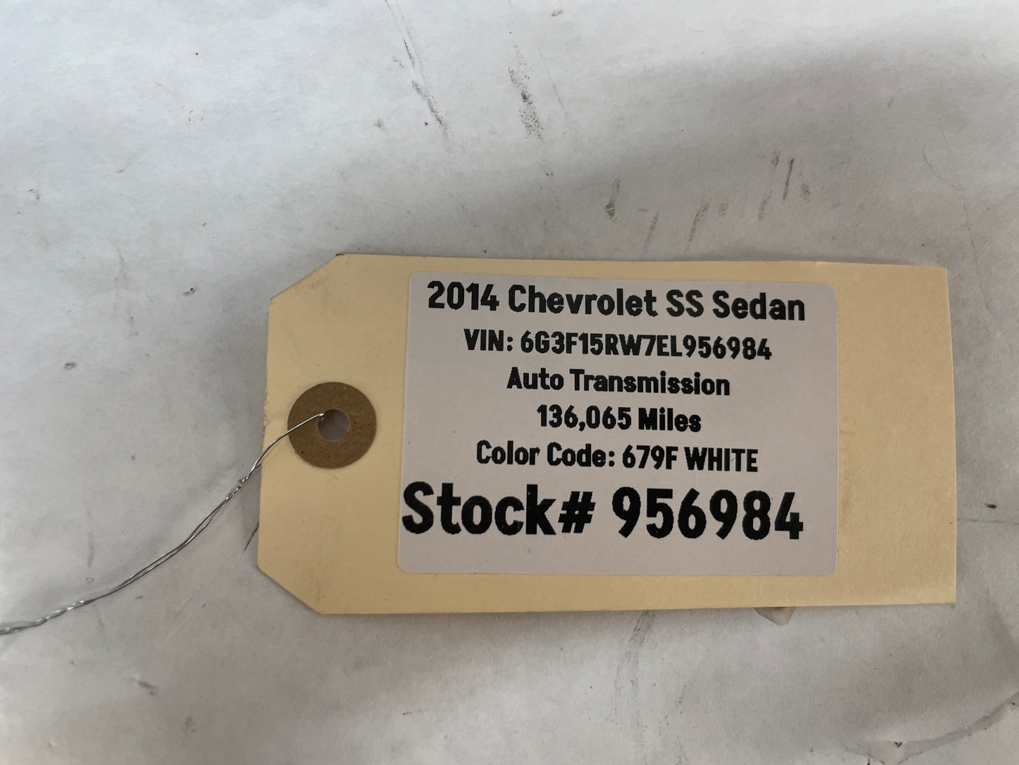2014 Chevy SS Sedan Factory OEM Rear Wheel 19X9 - Day's Parts Yard