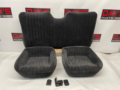 2000 Pontiac Firebird Trans Am Formula Seats Fronts and Rears Ebony Black Cloth OEM