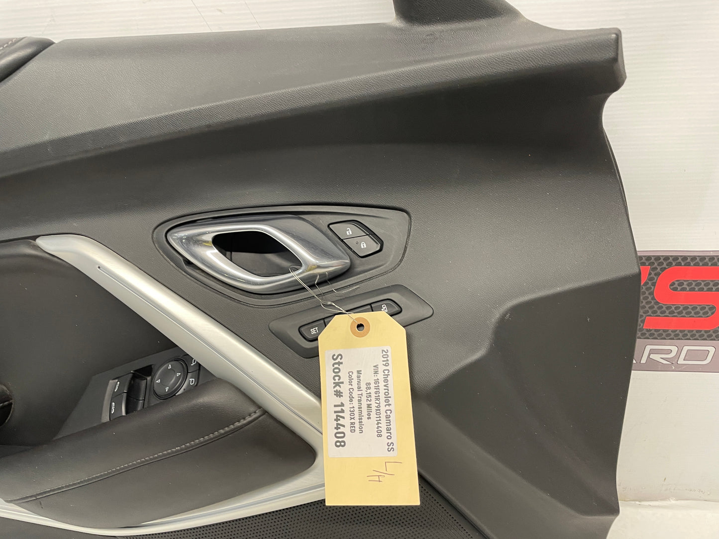 2019 Chevy Camaro SS LH Driver Front Interior Door Panel OEM - Day's Parts Yard