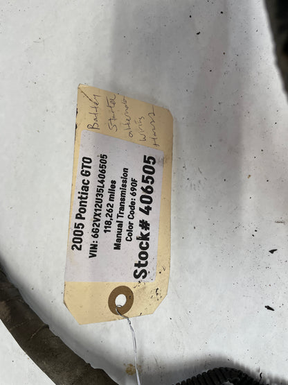 2005 Pontiac GTO Starter Alternator Positive Negative Battery Cable Wire Wiring Harness OEM - Day's Parts Yard