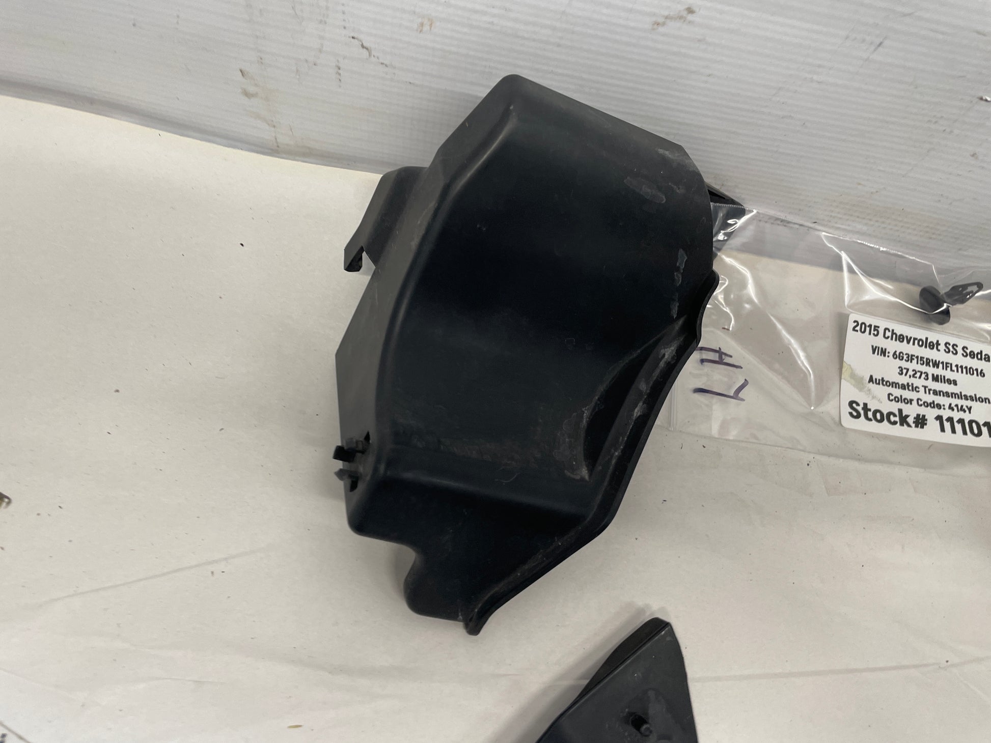 2015 Chevy SS Sedan Radiator Core Support Splash Shield Air Inlet Baffle OEM - Day's Parts Yard
