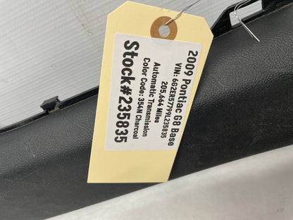 2009 Pontiac G8 Base RH & LH Front Interior Carpet Retainer Sill Plate Panel OEM - Day's Parts Yard