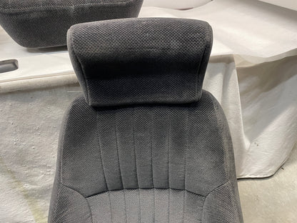 2000 Pontiac Firebird Trans Am Formula Seats Fronts and Rears Ebony Black Cloth OEM