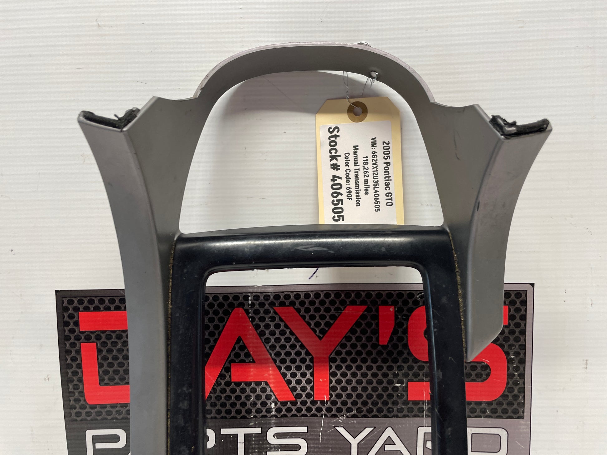 2005 Pontiac GTO Center Console Shifter Bezel Trim Plate Window Switches OEM - Day's Parts Yard