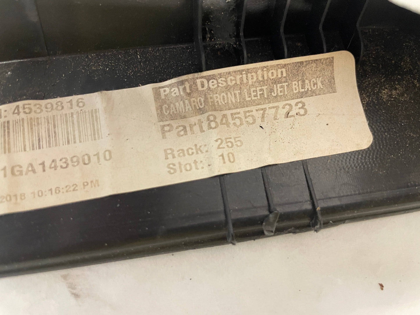 2019 Chevy Camaro SS LH Driver Front Interior Door Panel OEM - Day's Parts Yard