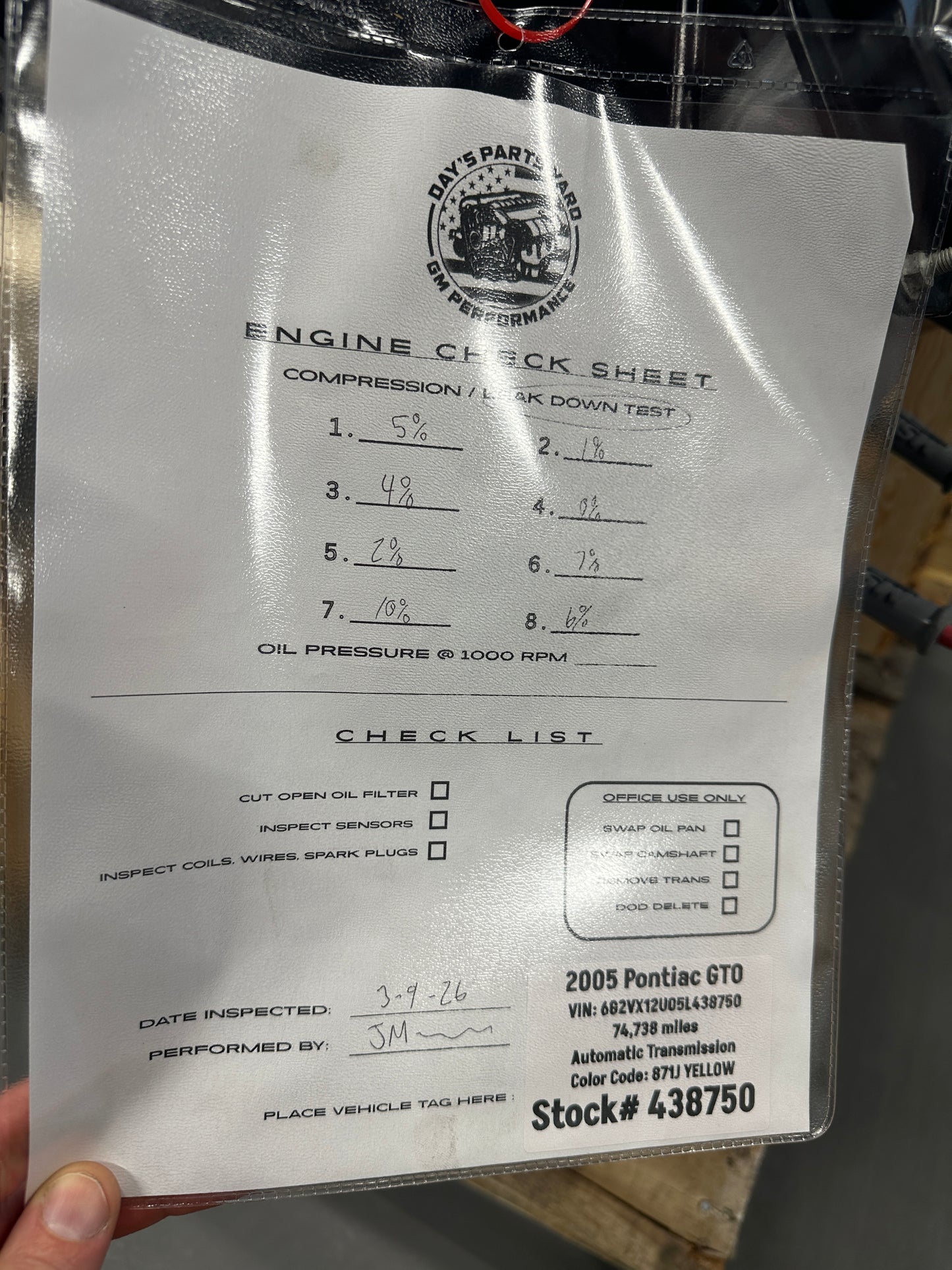 2005 Pontiac GTO 6.0 LS2 Engine Motor Drivetrain Pullout 400HP 74k - Day's Parts Yard