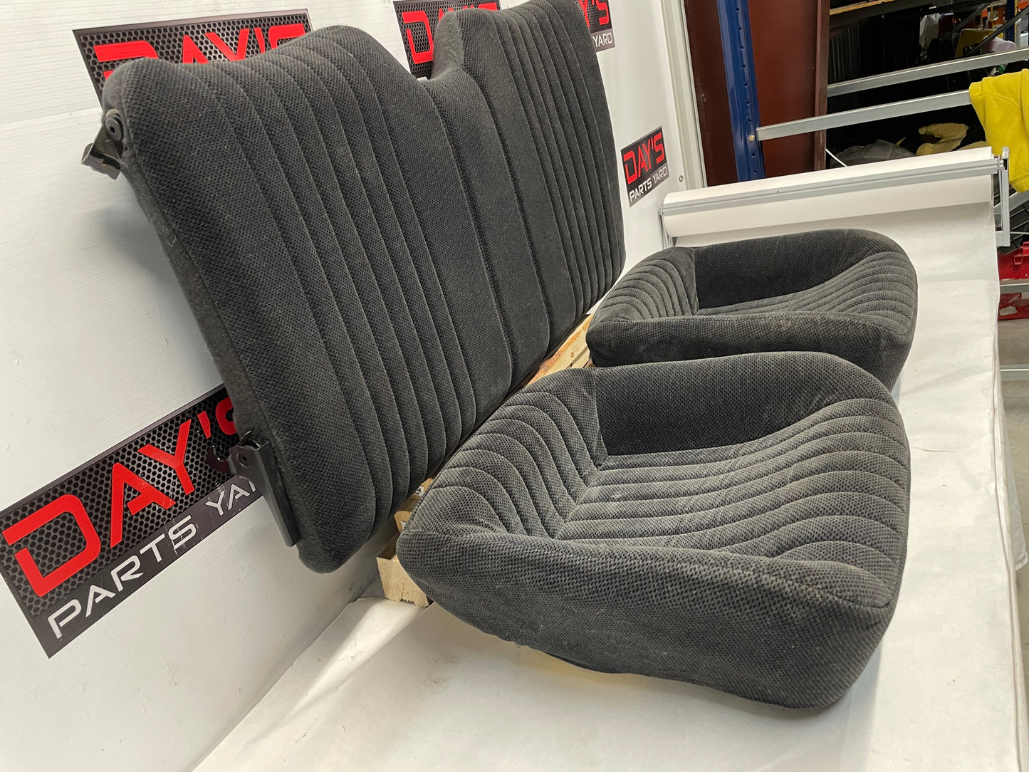 2000 Pontiac Firebird Trans Am Formula Seats Fronts and Rears Ebony Black Cloth OEM