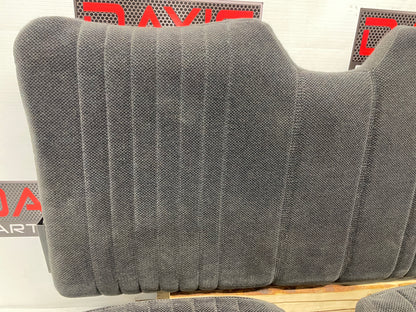 2000 Pontiac Firebird Trans Am Formula Seats Fronts and Rears Ebony Black Cloth OEM
