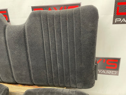 2000 Pontiac Firebird Trans Am Formula Seats Fronts and Rears Ebony Black Cloth OEM