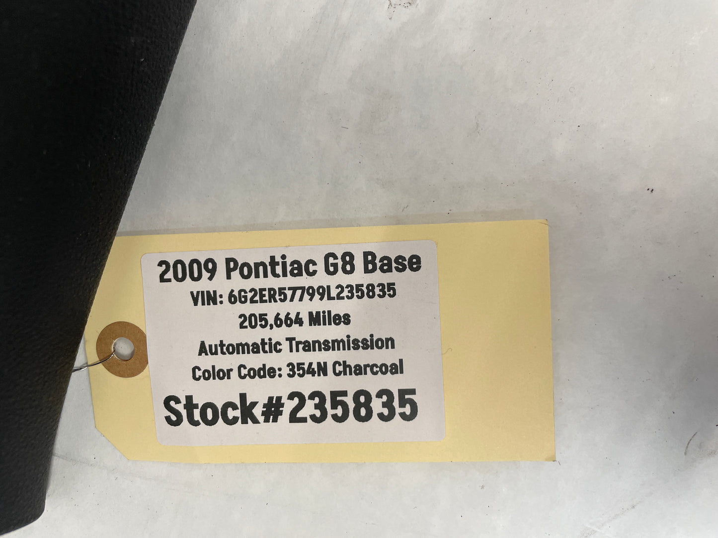 2009 Pontiac G8 Base RH & LH Lower Interior B Center Pillar Trim Molding Cover OEM - Day's Parts Yard