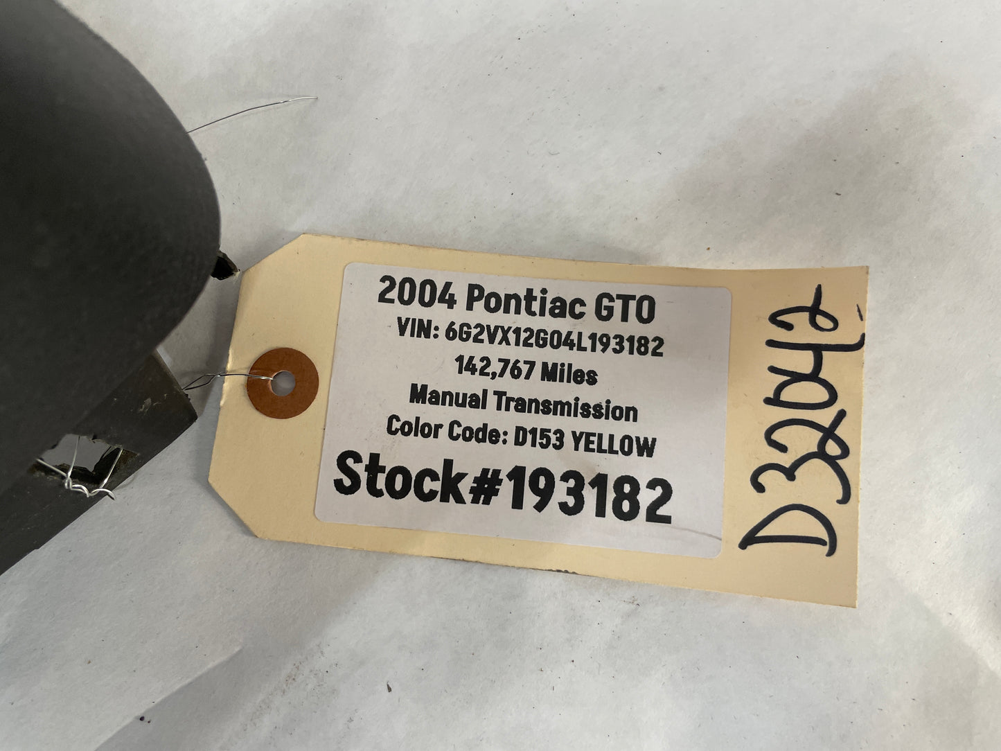 2004 Pontiac GTO LH Driver Rear Interior Quarter Door Panel Trim Black OEM - Day's Parts Yard