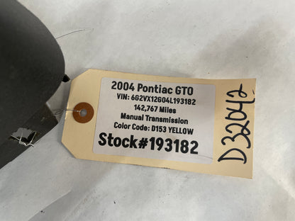 2004 Pontiac GTO LH Driver Rear Interior Quarter Door Panel Trim Black OEM - Day's Parts Yard