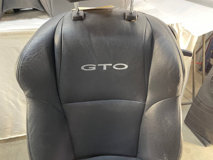 2005 Pontiac GTO Seats Front and Rear Black Leather OEM