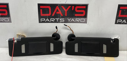 2019 Chevy Camaro SS RH & LH Sunvisors Sun Visors Shades w/ Clips OEM - Day's Parts Yard