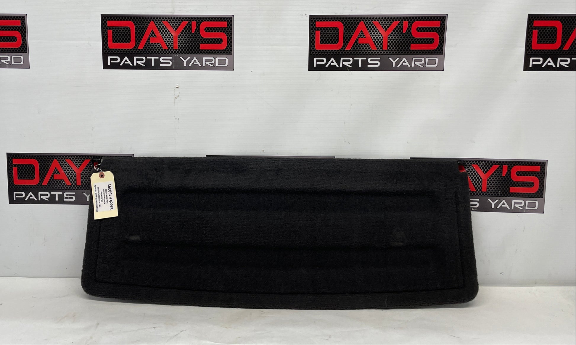 2000 Pontiac Firebird Formula Rear Hatch Cargo Cover Trunk Shade Ebony Black OEM - Day's Parts Yard