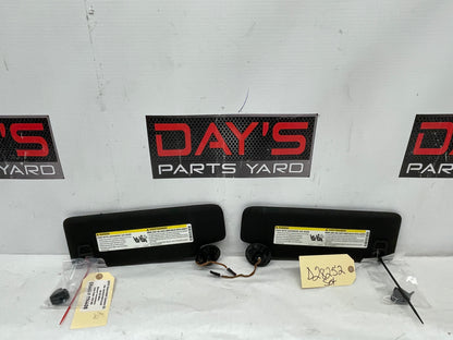 2019 Chevy Camaro SS RH & LH Sunvisors Sun Visors Shades w/ Clips OEM - Day's Parts Yard