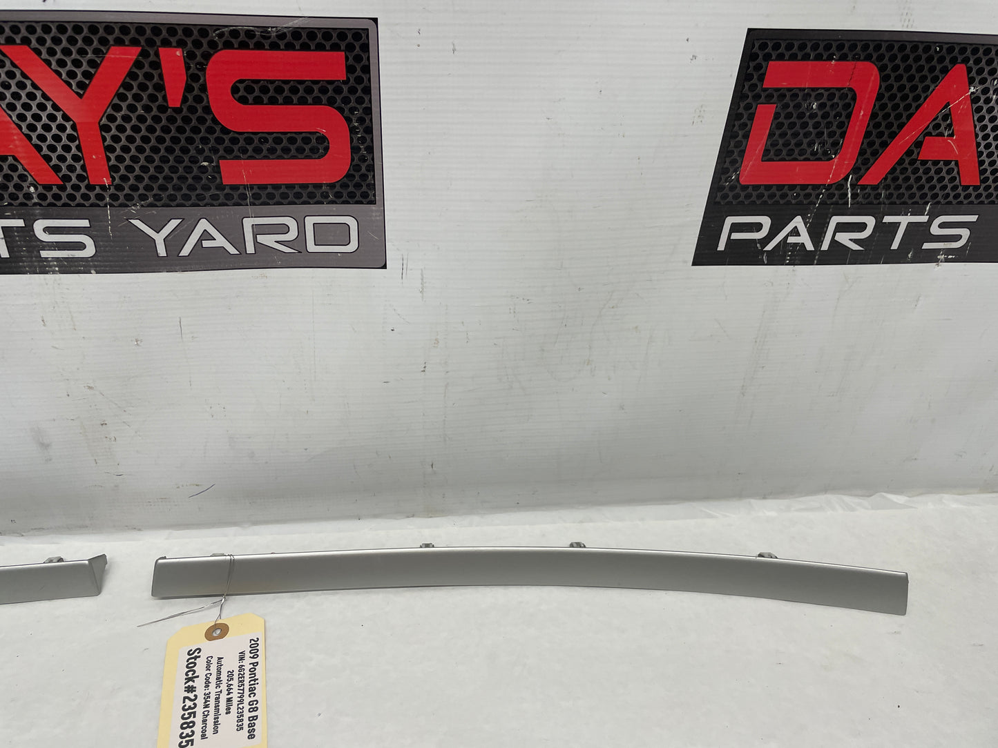 2009 Pontiac G8 Base LH & RH Silver Dash Trim Accent Applique Panel OEM - Day's Parts Yard