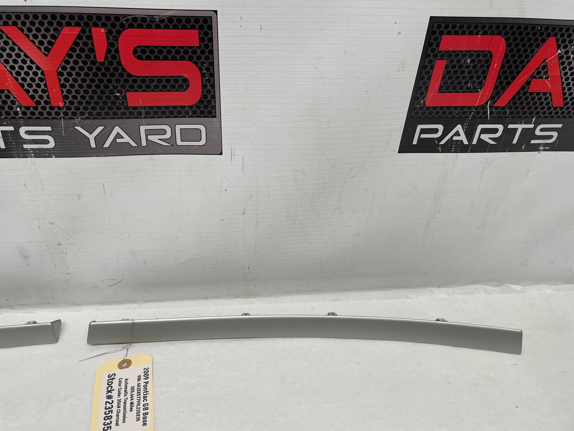 2009 Pontiac G8 Base LH & RH Silver Dash Trim Accent Applique Panel OEM - Day's Parts Yard