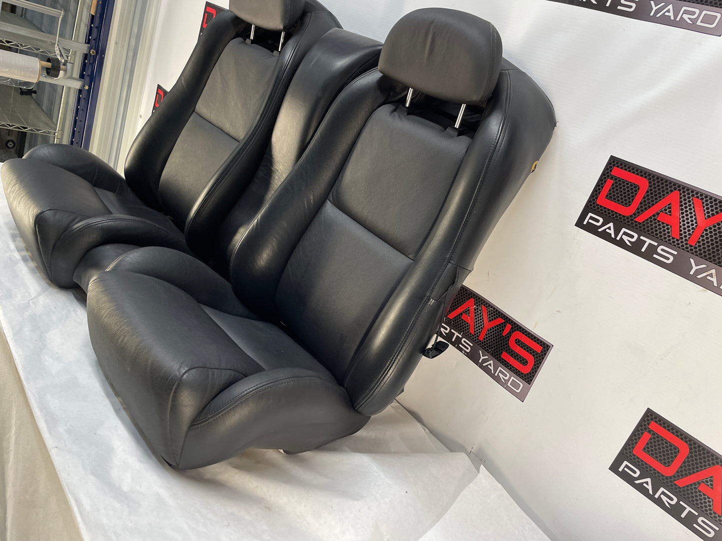 2005 Pontiac GTO Seats Front and Rear Black Leather OEM